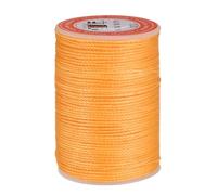 sourcing map Round Leather Sewing Waxed Thread, 55m / 60 Yards Wax Polyester String, 0.8mm Waxed Stitching Cord for Leather Crafts, Bookbinding, Bracelets Braided, Citrus