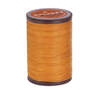 sourcing map Round Leather Sewing Waxed Thread, 80m / 87 Yards Wax Polyester String, 0.55mm Waxed Stitching Cord for Leather Crafts, Bookbinding, Bracelets Braided, Sun Orange