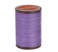 sourcing map Round Leather Sewing Waxed Thread, 80m / 87 Yards Wax Polyester String, 0.55mm Waxed Stitching Cord for Leather Crafts, Bookbinding, Bracelets Braided, Lilac Blue
