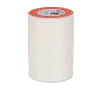 sourcing map Round Leather Sewing Waxed Thread, 85m / 93 Yards Wax Polyester String, 0.65mm Waxed Stitching Cord for Leather Crafts, Bookbinding, Bracelets Braided, Cream White