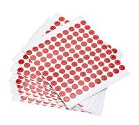 sourcing map Round Number Stickers, 10mm Dia Number 1-100 Coated Paper Label 15 Sheets, Black Word/Red Background
