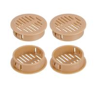 sourcing map Round Soffit Vents 1 inch, 32Pcs Orange Plastic 35mm Soffit Vent Cover - Circular Air Vent Grille - Air Flows Easily for Bathroom Home, Office, Kitchen, Cabinet, Wardrobe