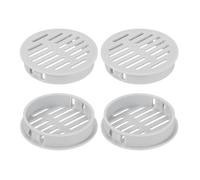 sourcing map Round Soffit Vents 2 inch, 26Pcs Light Grey Plastic 50mm Soffit Vent Cover - Circular Air Vent Grille - Air Flows Easily for Bathroom Home, Office, Kitchen, Cabinet, Wardrobe