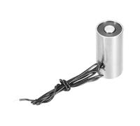 sourcing map Round Solenoid Electromagnet DC 24V 15N 3.3LB/1.5Kg Electric Magnet Electric Lifting Magnet for Automation Equipment