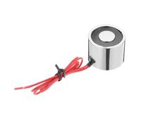 sourcing map Round Solenoid Electromagnet DC 6V 50N 17LB/8Kg Electric Magnet Electric Lifting Magnet for Automation Equipment