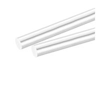 sourcing map Round Solid Aluminum Rod 10mm Diameter 420mm Length Lathe Bar Stock for DIY Craft Pack of 2