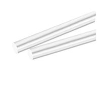 sourcing map Round Solid Aluminum Rod 8mm Diameter 300mm Length Lathe Bar Stock for DIY Craft Pack of 2