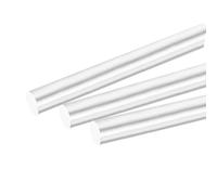 sourcing map Round Solid Aluminum Rod 8mm Diameter 420mm Length Lathe Bar Stock for DIY Craft Pack of 3