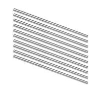sourcing map Round Steel Rod, 5mm HSS Lathe Bar Stock Tool 150mm Long, for Shaft Gear Drill Lathes Boring Machine Turning Miniature Axle, Cylindrical Pin DIY Craft Tool, 10pcs