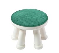 sourcing map Round Stool Cushion, 10 x 10 Inch Round Seat Pads with Elastic Straps, Anti-Slip Soft Round Pad Chair Seat Cushions for Dining Chairs Kitchen Bar High Stool, Dark Green