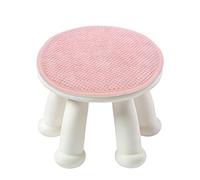 sourcing map Round Stool Cushion, 14 x 14 Inch Round Seat Pads with Elastic Straps, Anti-Slip Soft Round Pad Chair Seat Cushions for Dining Chairs Kitchen Bar High Stool, Light Pink