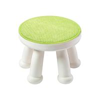 sourcing map Round Stool Cushion, 14 x 14 Inch Round Seat Pads with Elastic Straps, Anti-Slip Soft Round Pad Chair Seat Cushions for Dining Chairs Kitchen Bar High Stool, Light Green
