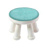 sourcing map Round Stool Cushion, 14 x 14 Inch Round Seat Pads with Elastic Straps, Anti-Slip Soft Round Pad Chair Seat Cushions for Dining Chairs Kitchen Bar High Stool, Light Blue