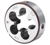 sourcing map Round Threading Die 11/16-18 UNS Thread Right Hand Screw Cutting Fixed Dies, Alloy Tool Steel Tapping Repair Tool