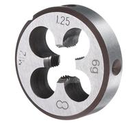 sourcing map Round Threading Die M12 x 1.25 Metric Thread Right Hand Screw Cutting Fixed Dies, Alloy Tool Steel Tapping Repair Tool