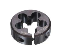 sourcing map Round Threading Die M17 x 1 Metric Thread 38mm OD Adjustable Right Hand High-Speed Steel (HSS) Round Die Screw Thread Cutting Die for Thread Repair