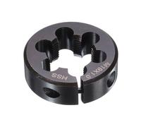 sourcing map Round Threading Die M19 x 1 Metric Thread 38mm OD Adjustable Right Hand High-Speed Steel (HSS) Round Die Screw Thread Cutting Die for Thread Repair