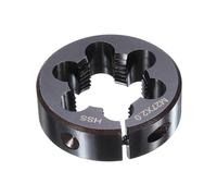 sourcing map Round Threading Die M27 x 2 Metric Thread 50mm OD Adjustable Right Hand High-Speed Steel (HSS) Round Die Screw Thread Cutting Die for Thread Repair