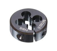 sourcing map Round Threading Die M7 x 0.5 Metric Thread 25mm OD Adjustable Right Hand High-Speed Steel (HSS) Round Die Screw Thread Cutting Die for Thread Repair