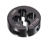 sourcing map Round Threading Die M7 x 1 Metric Thread 1" OD Adjustable Left Hand High-Speed Steel (HSS) Round Die Screw Thread Cutting Die for Thread Repair