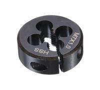 sourcing map Round Threading Die M7 x 1 Metric Thread 25mm OD Adjustable Right Hand High-Speed Steel (HSS) Round Die Screw Thread Cutting Die for Thread Repair