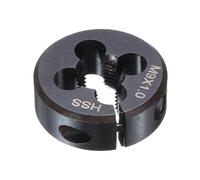 sourcing map Round Threading Die M9 x 1 Metric Thread 25mm OD Adjustable Right Hand High-Speed Steel (HSS) Round Die Screw Thread Cutting Die for Thread Repair