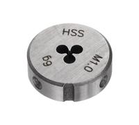 sourcing map Round Threading Dies, Metric M1 x 0.25 Thread (Right Hand), High Speed Steel (HSS) Screw Cutting Die Repair Tool