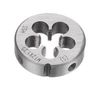 sourcing map Round Threading Dies, Metric M12 x 1.25 Thread (Right Hand), High Speed Steel (HSS) Screw Cutting Die Repair Tool