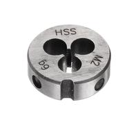 sourcing map Round Threading Dies, Metric M2 x 0.4 Thread (Right Hand), High Speed Steel (HSS) Screw Cutting Die Repair Tool