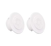 sourcing map Round Vent Cover, ABS Plastic Adjustable Air Vent Cover White for 4" - 4.3" Diameter Hole 2pcs