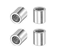 sourcing map Round Weld Nuts, M6 x 10mm x 11mm Weld On Bung Female Nut Threaded - 201 Stainless Steel Insert Weldable 4pcs