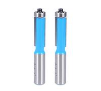 sourcing map Router Bit 1/2 Shank 1/2 inch Dia. Flush Trim with Bearing 2 Flutes Carbide for Woodworking Milling Cutter Tool 2pcs