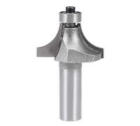 sourcing map Router Bit 1/2 Shank 1-Inch Cutting Dia Round Over Corner 2 Flutes Tungsten Steel for Woodworking Milling Cutter Tool