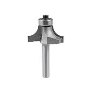 sourcing map Router Bit 1/4 Inch Shank 3/4 Inch Cutting Dia Round Over Corner 2 Flutes Tungsten Steel for Woodworking Milling Cutter Tool