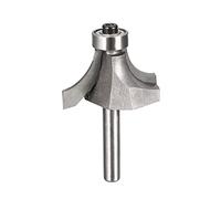 sourcing map Router Bit 1/4 Shank 1 Inch Cutting Dia Round Over Corner 2 Flutes Tungsten Steel for Milling Cutter