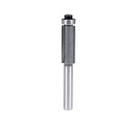 sourcing map Router Bit 1/4 Shank 3/8 inch Cutting Dia. 25mm Depth Flush Trim Bit with Bearing 2 Flutes HSS for Woodworking Milling Cutter Tool