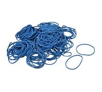 sourcing map Rubber Band Stretchable Rubber Elastic Band Blue 1.5inch Dia 0.06inch Thick for Home Office Pack of 700