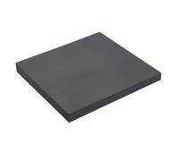 sourcing map Rubber Bench Block 4"x4"x0.4" Black Rubber Stamping Block Square Anti Vibration Pads for Jewelry Making Hammering Shaping Chasing Flattening Metals