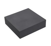 sourcing map Rubber Bench Block 4"x4"x1.2" Black Rubber Stamping Block Square Anti Vibration Pads for Jewelry Making Hammering Shaping Chasing Flattening Metals