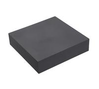 sourcing map Rubber Bench Block 4"x4"x1" Black Rubber Stamping Block Square Anti Vibration Pads for Jewelry Making Hammering Shaping Chasing Flattening Metals