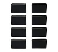 sourcing map Rubber Chair Leg Caps End Pad Feet Cover Furniture Slider Floor Protector 8pcs 20x40mm(0.79" x 1.57") Inner Size, Reduce Noise Prevent Scratch