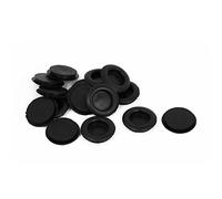 sourcing map Rubber Closed Blind Blanking Hole Wire Cable Gasket Grommet 20mm 15pcs