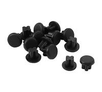 sourcing map Rubber Dust Plug, 3.5mm Anti-Dust Headphone Jack Dust Plug Dust Cap for Mobile Phone Laptop Desktop Computer 15pcs Black