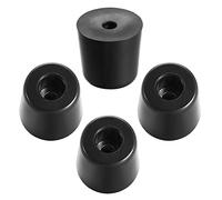 sourcing map Rubber Feet Buffers Pads D31x24xH22mm Black 4pcs