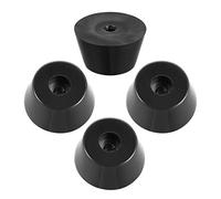 sourcing map Rubber Feet Buffers Pads D39x29xH22mm Black 4pcs