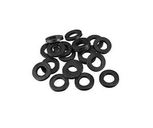 sourcing map Rubber Flat Washers 20mm OD 10mm ID 3mm Thickness for Faucet Pipe Water Hose, Pack of 20