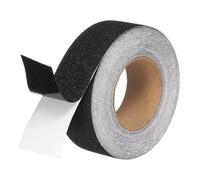 sourcing map Rubber Grip Tape, 2" x 32.8 ft PEVA Non-Slip Tape Broken Stone Textured Adhesive Grip Tape for Outdoor/Indoor Steps, Stairs, Traction Tread Stair, Bathroom (Black)