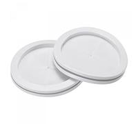 sourcing map Rubber Grommet Mount Dia 100mm Round Double-Sided for Wire Protection White Pack of 4