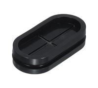 sourcing map Rubber Grommet Mount Size 44 x 20 mm Oval Double-Sided for Wire Seal Protection 4pcs
