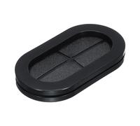 sourcing map Rubber Grommet Mount Size 75 x 37 mm Oval Double-Sided for Wire Protection 6pcs